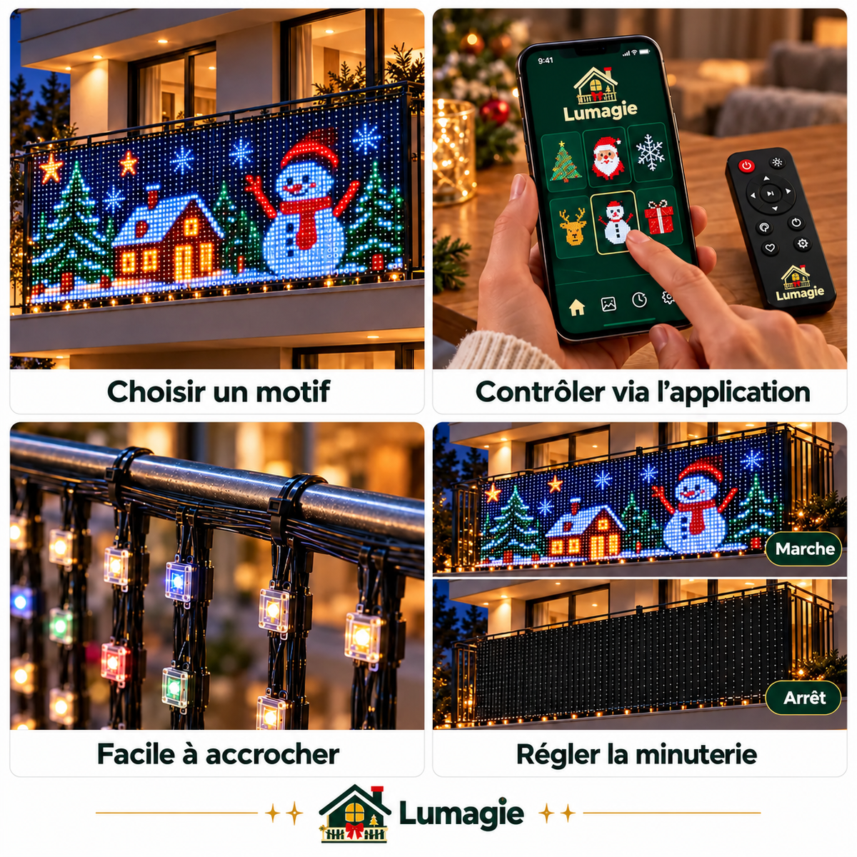 Lumagie™ Rideau Lumineux LED